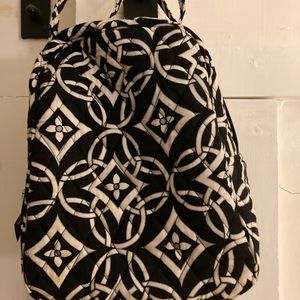 Vera Bradley lunch bag black white